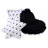 3-delar kuddar - Black stjärnor/black