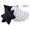 3-delar kuddar - Black stjärnor/black
