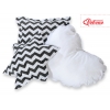 3-delar kuddar - Chevron black