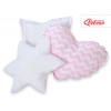 3-delar kuddar - Chevron rosa