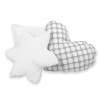 3-delar kuddar - grey med Vita Prickar