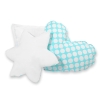 3-delar kuddar - turquoise med Vita Prickar