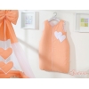 Baby Sovpåse Hjärtan orange