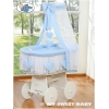 Babykorg med himmel Amelie blå