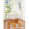 Babykorg med himmel Amelie cream