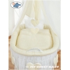 Babykorg med himmel Amelie cream