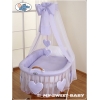 Babykorg med himmel Amelie lila
