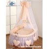 Babykorg med himmel Amelie peach