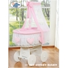 Babykorg med himmel Amelie rosa