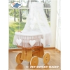 Babykorg med himmel Amelie vit