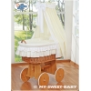 Babykorg med himmel Bellamy cream