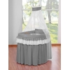 Babykorg med himmel Little Prince/Princess Antracit