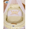 Babykorg med himmel Little Prince/Princess cream