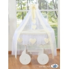 Babykorg med himmel på hjul Deluxe- Amelie cream