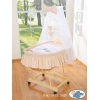 Babykorg med himmel Ugglor Bigi Zibi & Adele beige