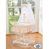 Babykorg med himmel Ugglor Bigi Zibi & Adele beige