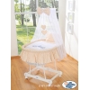 Babykorg med himmel Ugglor Bigi Zibi & Adele beige