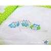 Babykorg med himmel Ugglor Bigi Zibi & Adele grön