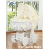 Babykorg med hjul Amelie cream