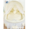 Babykorg med hjul Amelie cream