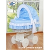 Babykorg med hjul Bellamy blå