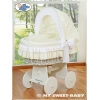 Babykorg med hjul Bellamy cream