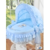Babykorg med hjul Björn med rosett blå