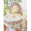 Babykorg med hjul Björn med rosett brun