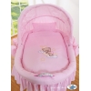 Babykorg med hjul Godnatt rosa