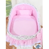 Babykorg Moseskorg Carina rosa
