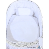 Babykorg Moseskorg Carina vit