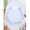 Babykorg Moseskorg Carina vit