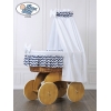 Babykorg Vagga med hjul och uppsättning textil Hannah no 50202-903*