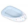 Babynest- grå-blå stjärnor/ blå