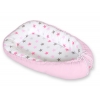 Babynest- grå-rosa stjärnor/grå