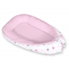 Babynest- grå-rosa stjärnor/grå