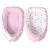 Babynest- grå-rosa stjärnor/grå