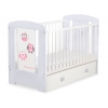 Babysäng 120x60cm Uglor med lådor MAXI