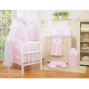 Bäddset / Baby Sängkläder 7 delar med myggnät Little Prince/Princess rosa