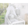 Bäddset / Sängkläder 7 delar med myggnät Little Prince/Princess grå