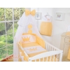 Bäddset / Sängkläder 7 delar med myggnät Little Prince/Princess peach