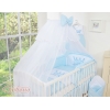 Bäddset / Sängkläder 11 delar med stor myggnät Little Prince/Princess blå