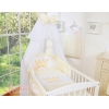 Bäddset / Sängkläder 5 delar med stor myggnät Little Prince/Princess cream