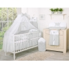 Bäddset / Sängkläder 11 delar med stor myggnät Little Prince/Princess grå
