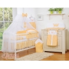 Bäddset till Babysäng 5 delar med stor myggnät Little Prince/Princess peach
