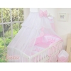 Bäddset / Sängkläder 5 delar med stor myggnät Little Prince/Princess rosa