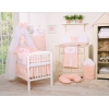Bäddset / Sängkläder 11 delar med stor myggnät Little Prince/Princess rosa