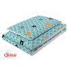 Bäddset / Sängkläder 2pcs 140x200 Junior -mint skog