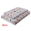 Bäddset / Sängkläder 2pcs 140x200 Junior - mynta djuren