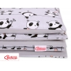 Bäddset / Sängkläder 2pcs 140x200 Junior - panda grå